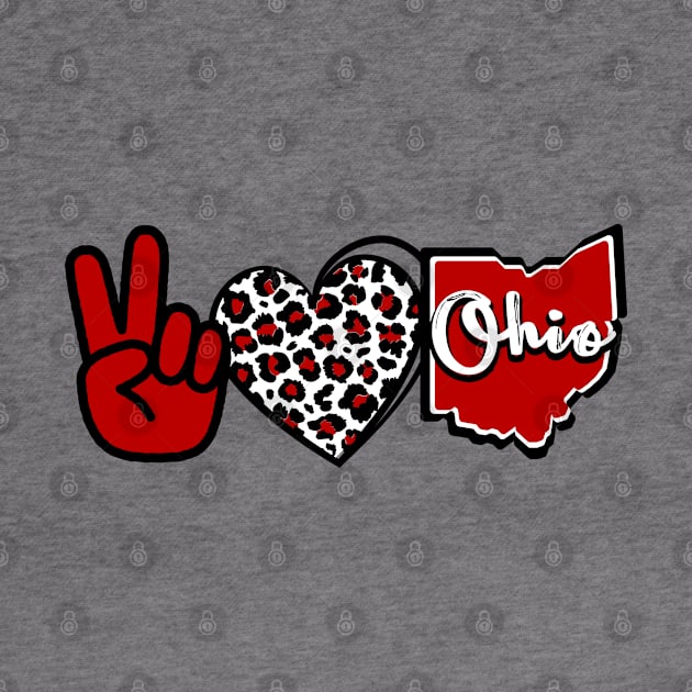 Peace Heart Ohio by Official Friends Fanatic